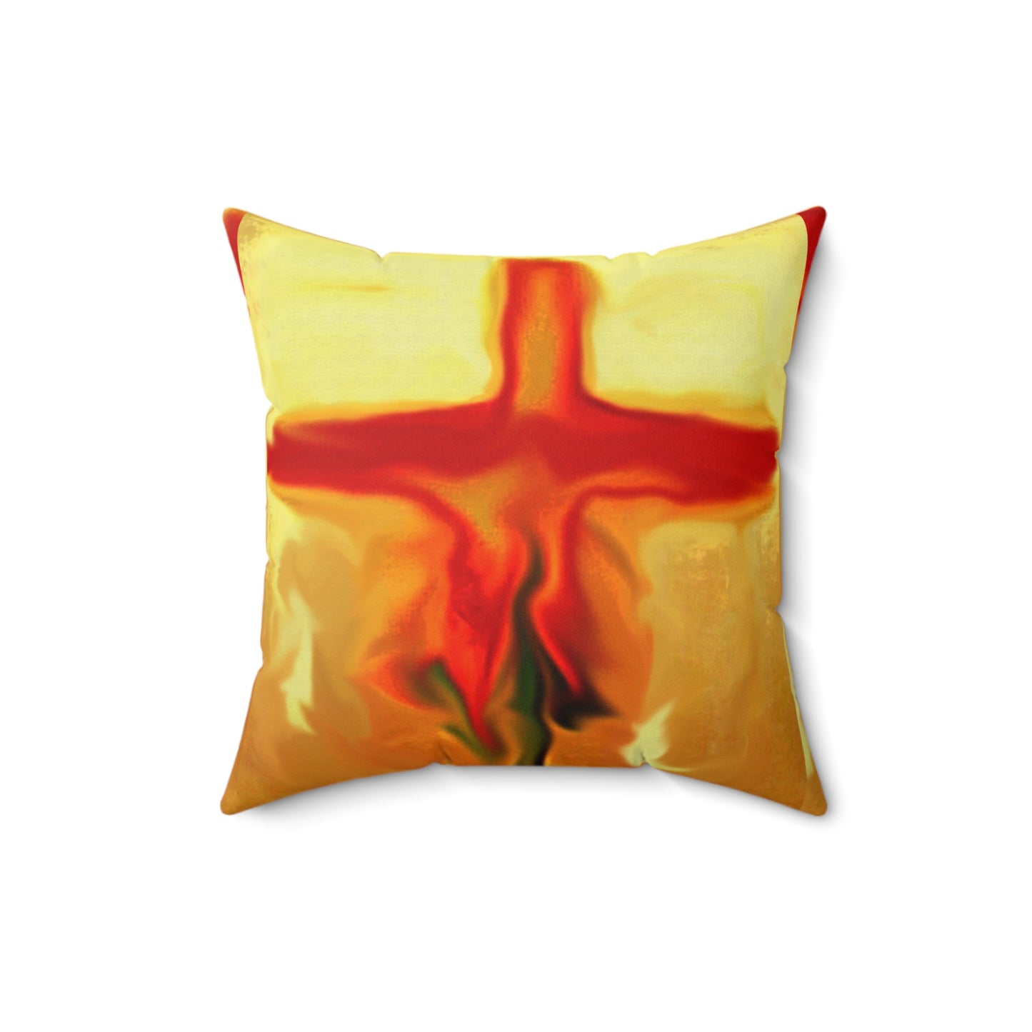 "Rose Petals" - Inspirational Cross Spun Polyester Square Pillow