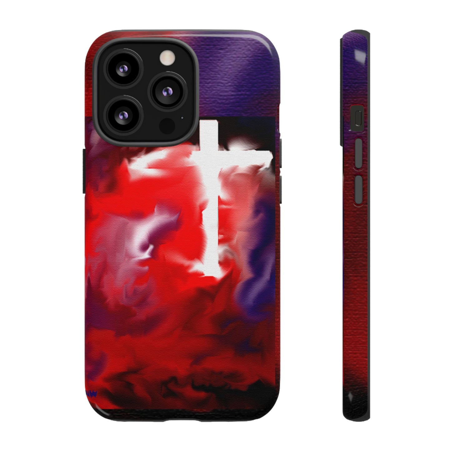 "Above The Light - Cross Art Protective Phone Case"