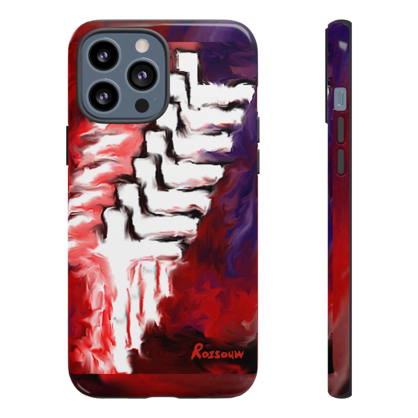 "Beyond The Shadows - Cross Phone Case With Dual Layer Protection"