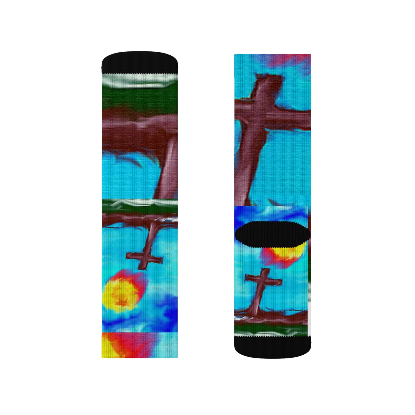 "Sunshine" - Inspirational Sublimation Socks