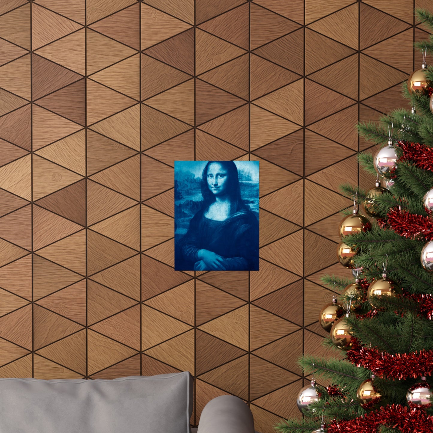 Reimagined Mona Lisa: Premium Matte Vertical Poster on Museum-Grade Paper