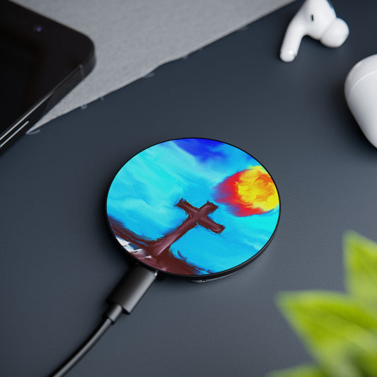 "Sunlight - Cross Art Magnetic Induction Charger"