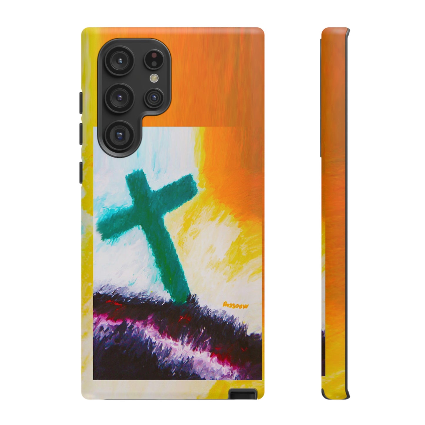 "Sunrise - Divine Cross Protective Phone Case"