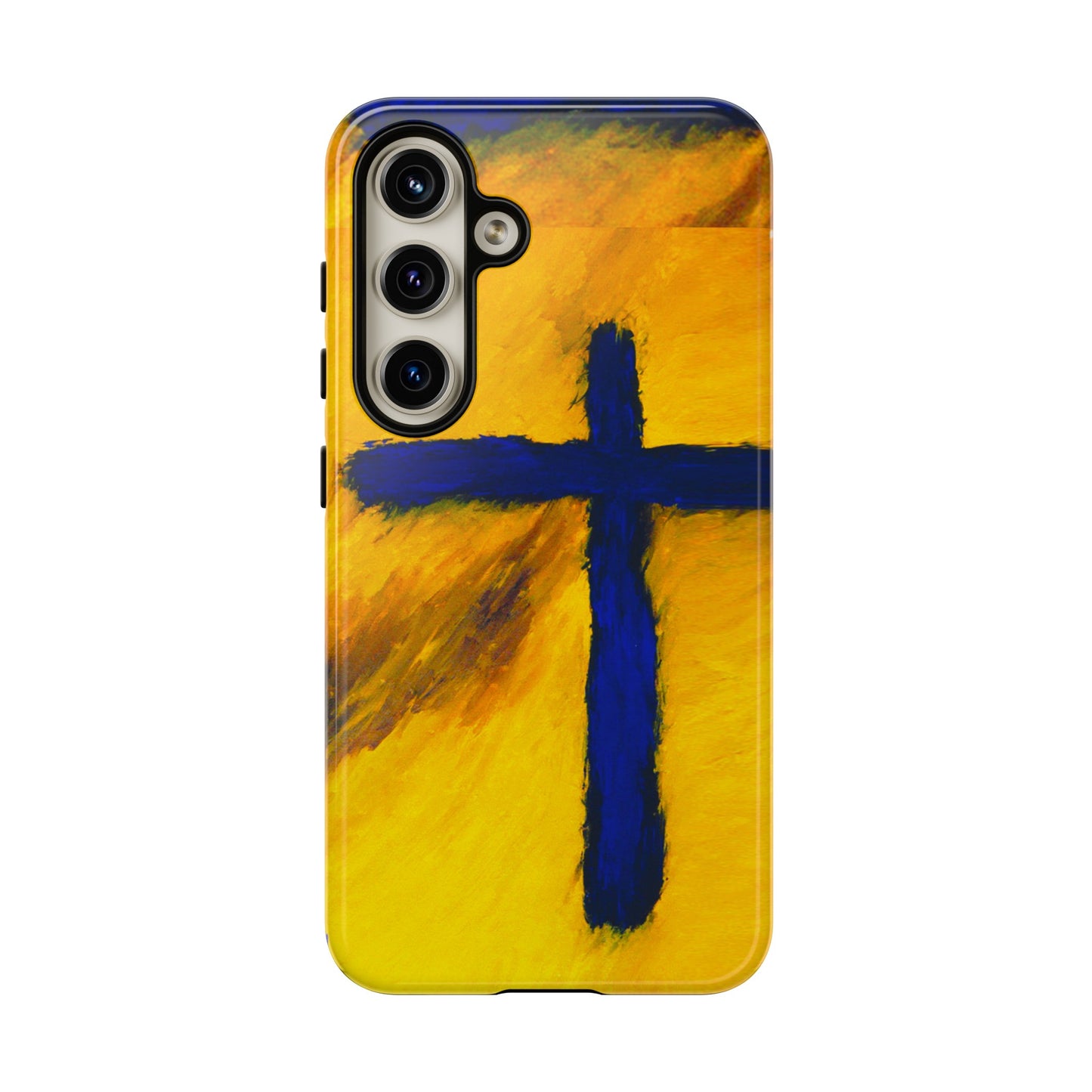 "Blue Falcon - Divine Cross Protective Phone Case"