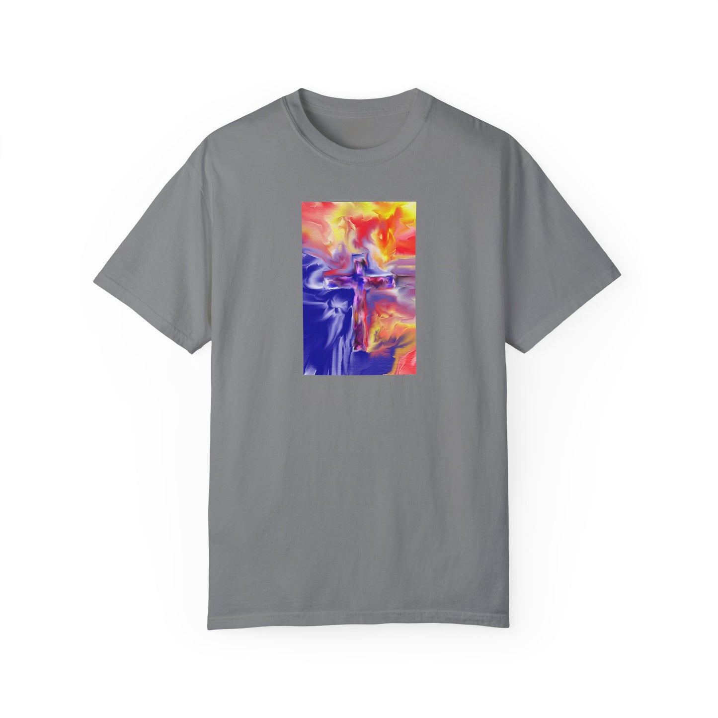 “Golden Rainbow - Spiritual Art Unisex Dyed T-Shirt – Comfort Colors 1717"