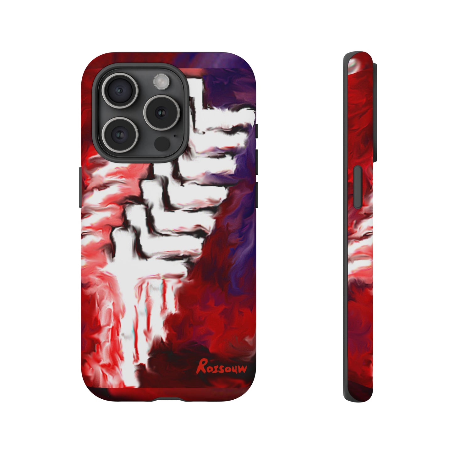 "Beyond The Shadows - Cross Phone Case With Dual Layer Protection"