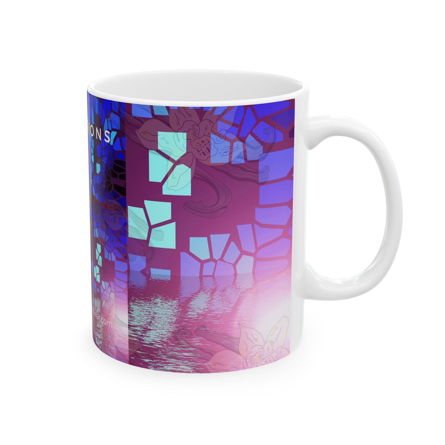 “Reflections - Inspirational Coffee Mugs – Cross Art (11oz, 15oz)"