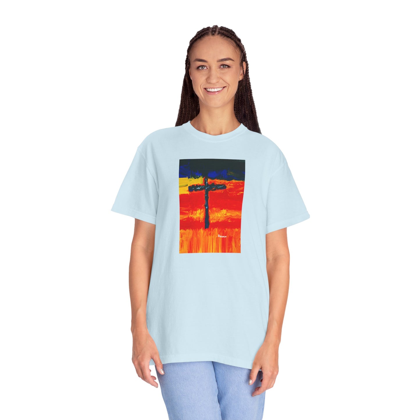 “Rainbow Warrior - Spiritual Art Unisex Dyed T-Shirt – Comfort Colors 1717"