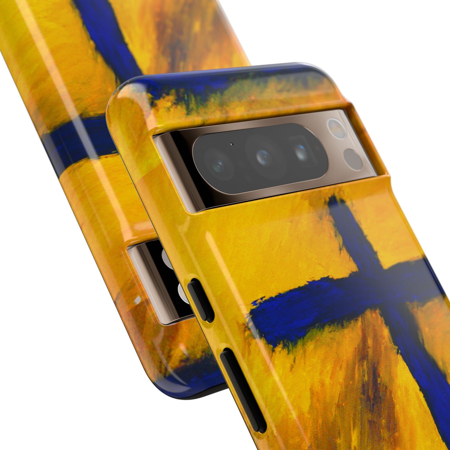 "Blue Falcon - Divine Cross Protective Phone Case"