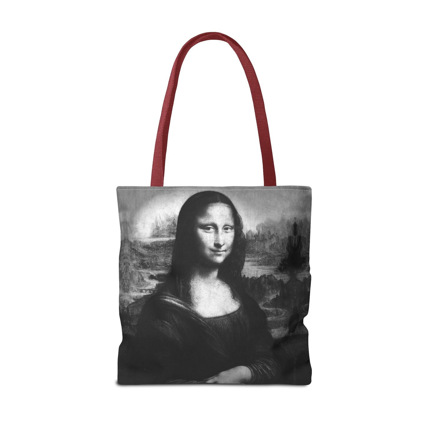 Mona Lisa (B&W) Tote Bags - Designer Fashion Accessory