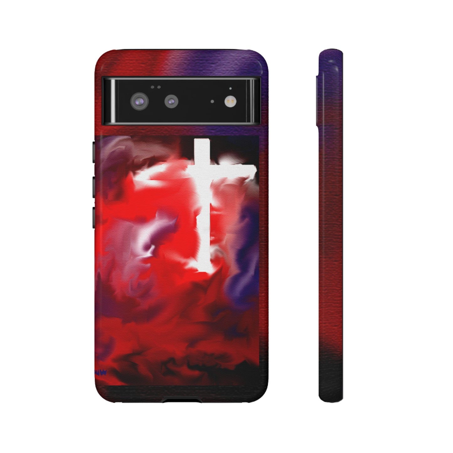 "Above The Light - Cross Art Protective Phone Case"