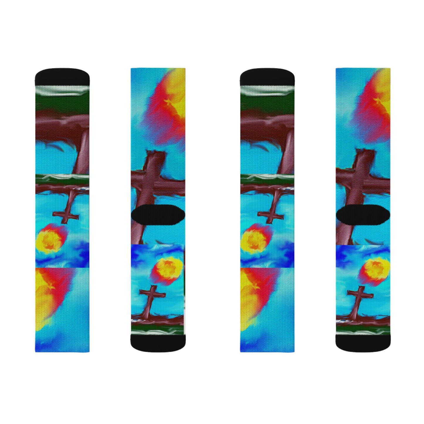 "Sunshine" - Inspirational Sublimation Socks