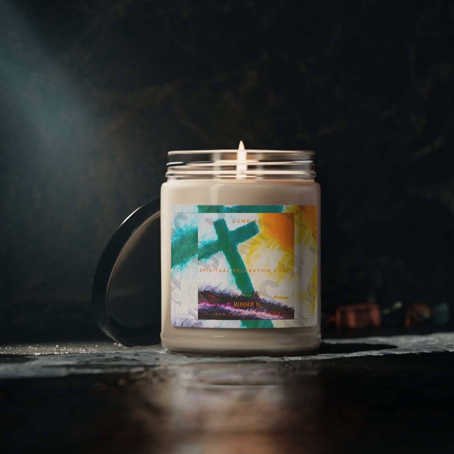 "Sunrise" - Cross Art: Scented Soy Candle, 9oz