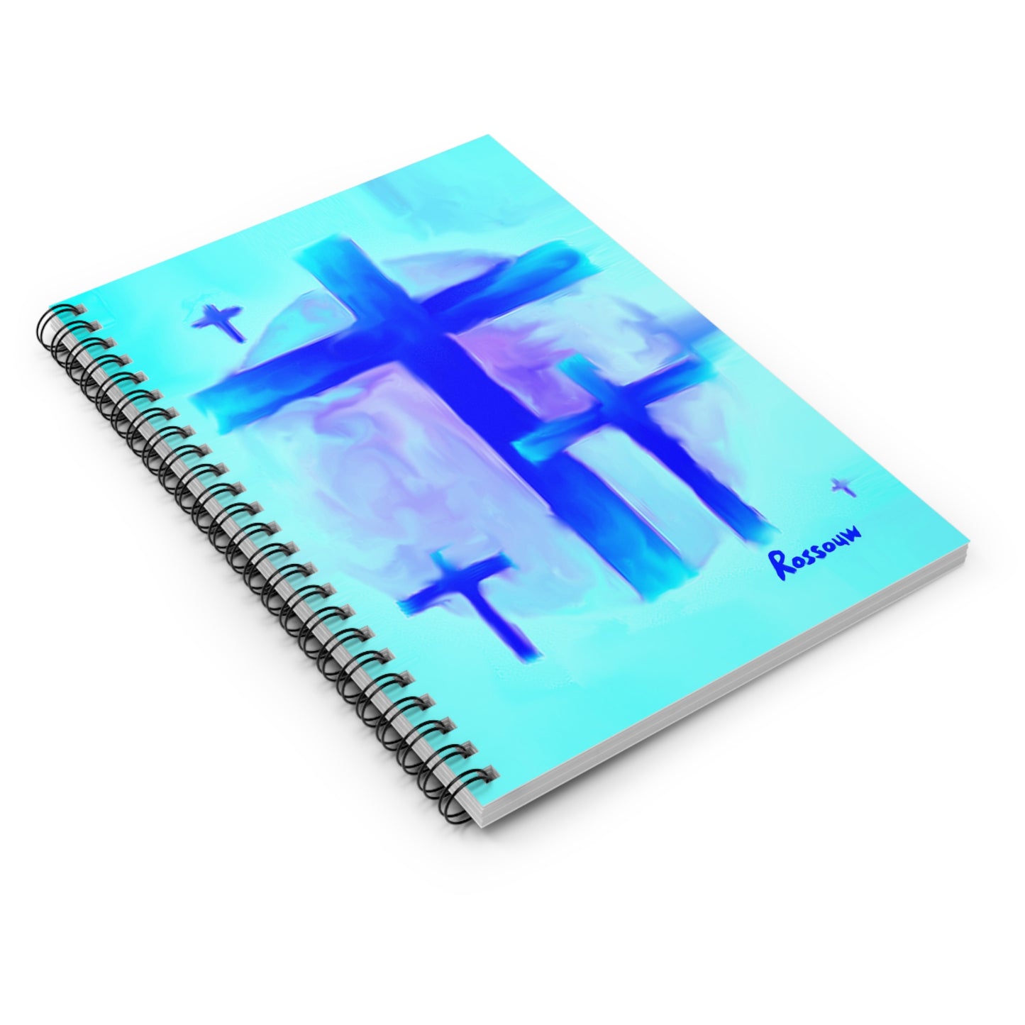 "Dream Visions - Inspirational Cross Art Spiral Notebook – Perfect for Reflection & Journaling"