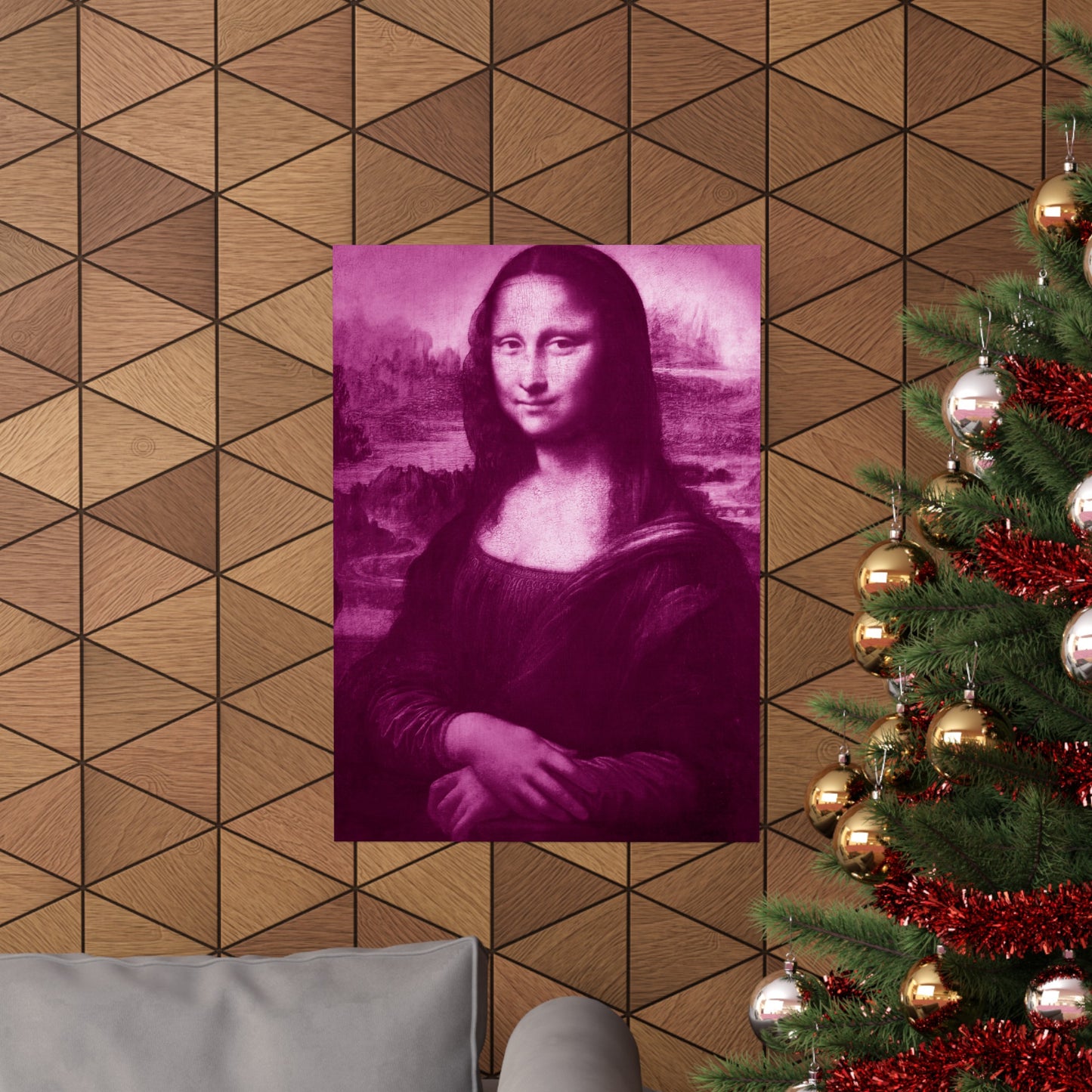 Reimagined Mona Lisa: Premium Matte Vertical Poster on Museum-Grade Paper