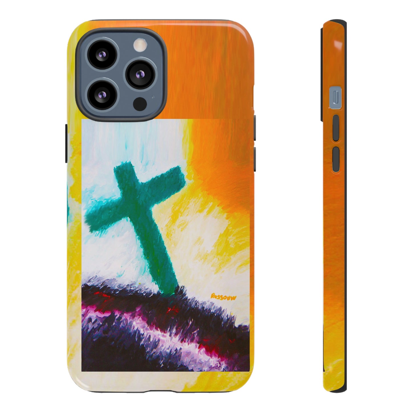 "Sunrise - Divine Cross Protective Phone Case"