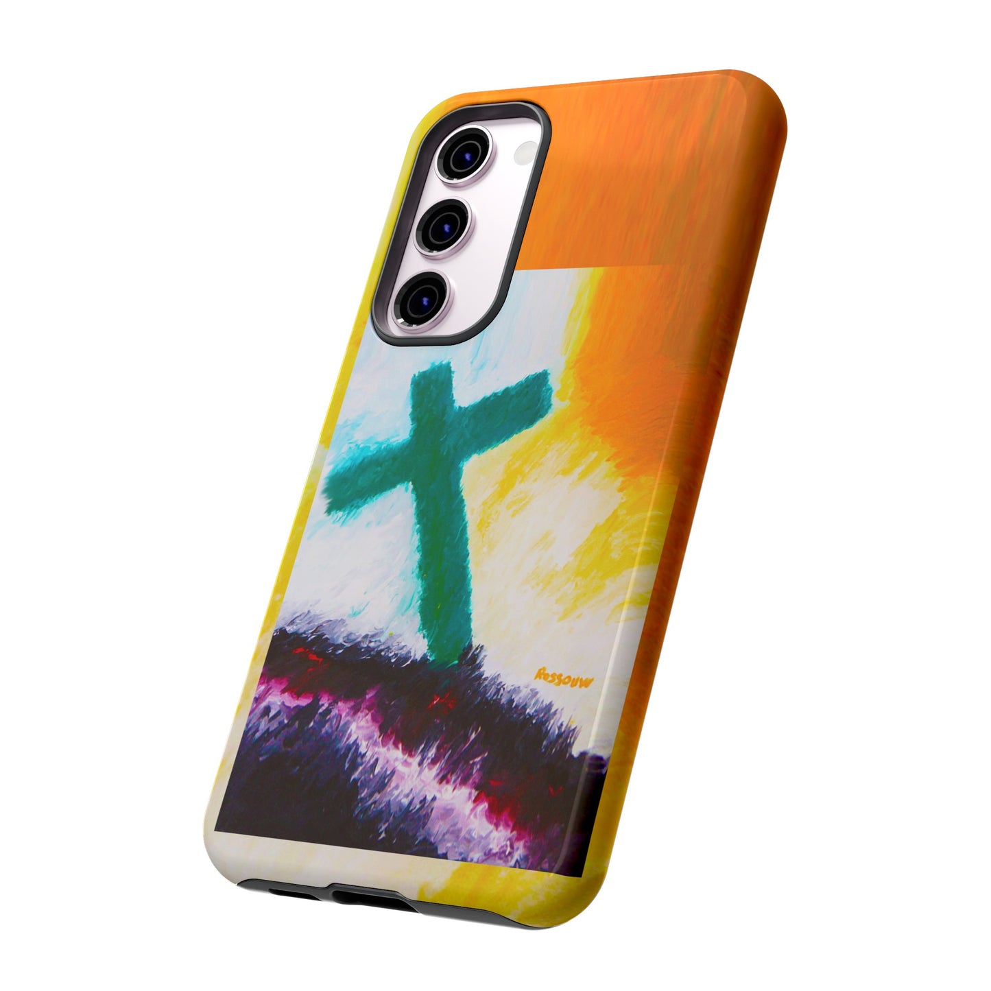 "Sunrise - Divine Cross Protective Phone Case"