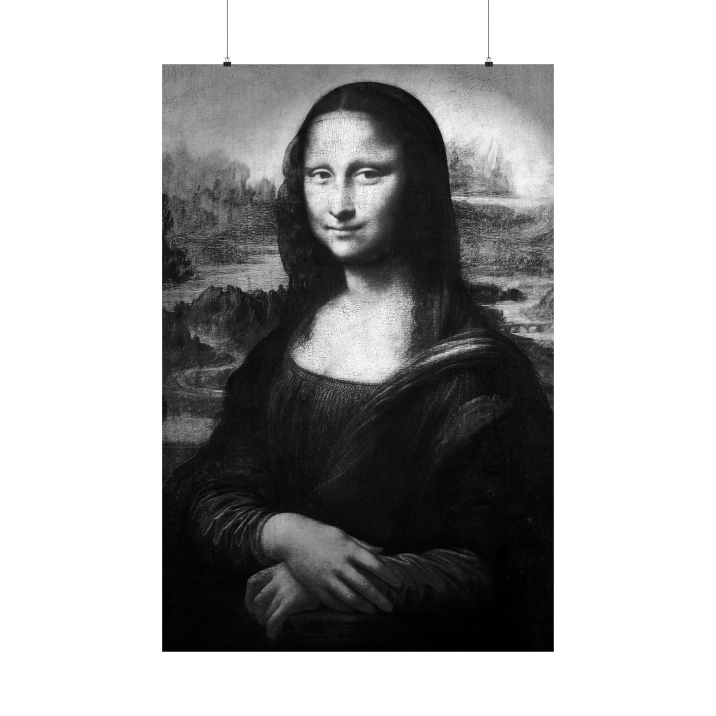 Reimagined Mona Lisa: Premium Matte Vertical Poster on Museum-Grade Paper