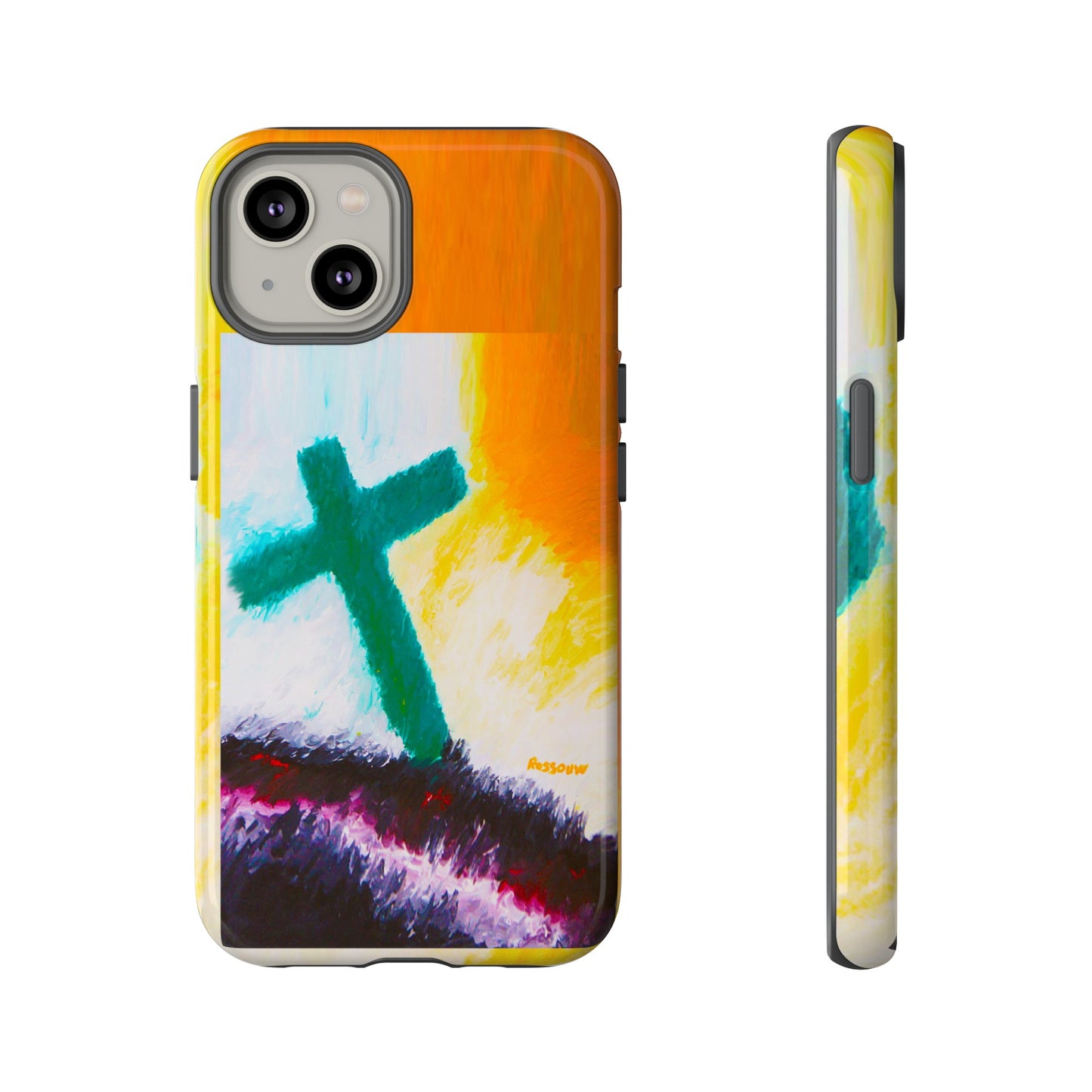 "Sunrise - Divine Cross Protective Phone Case"