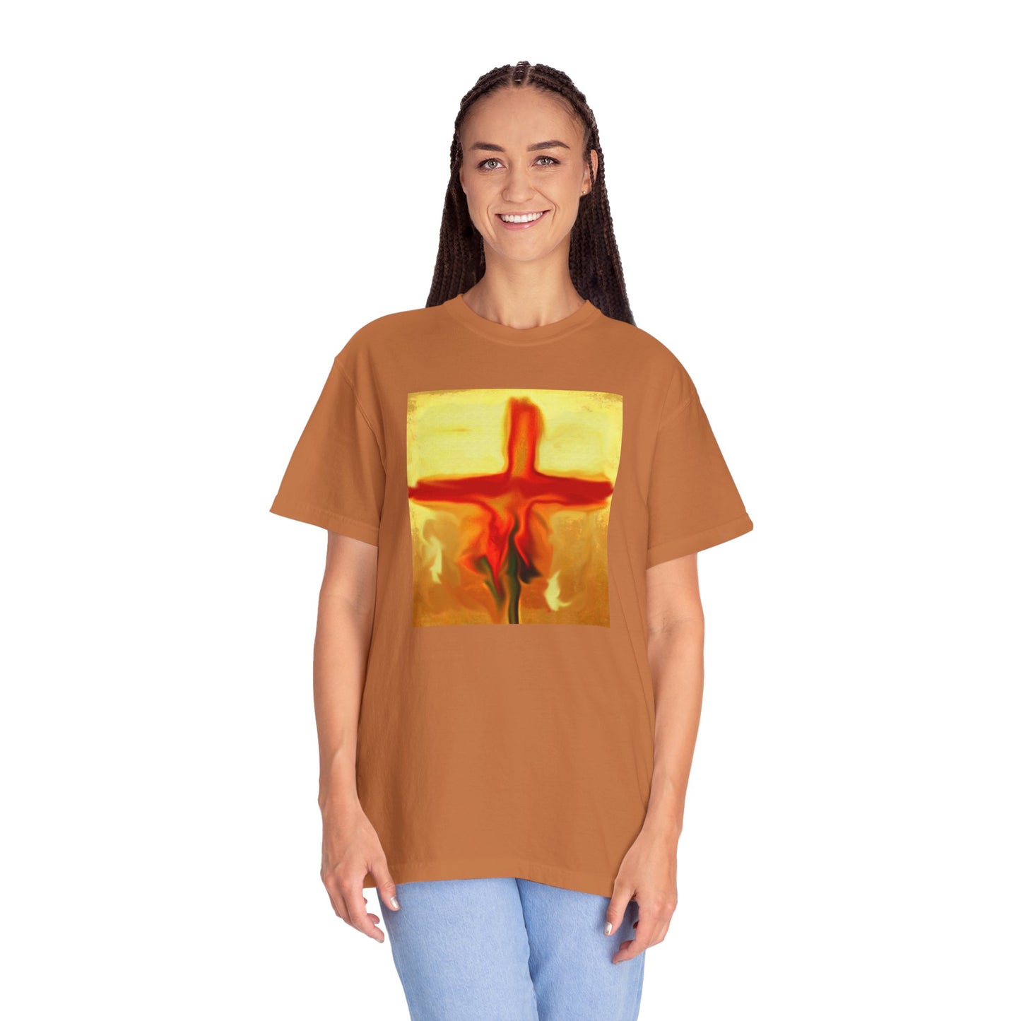 “Rose Petals - Spiritual Art Unisex Dyed T-Shirt – Comfort Colors 1717"