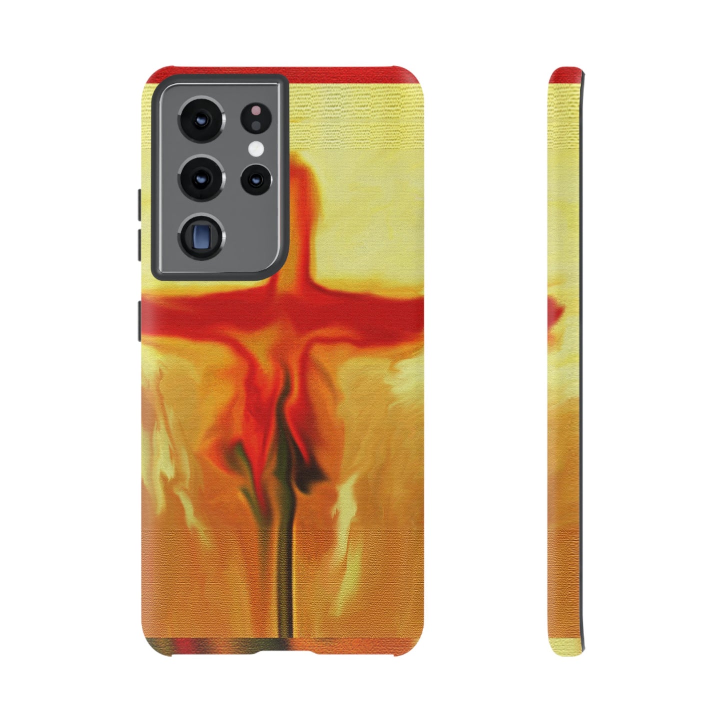 "Rose Petals - Inspirational Cross Phone Case With Dual Layer Protection"