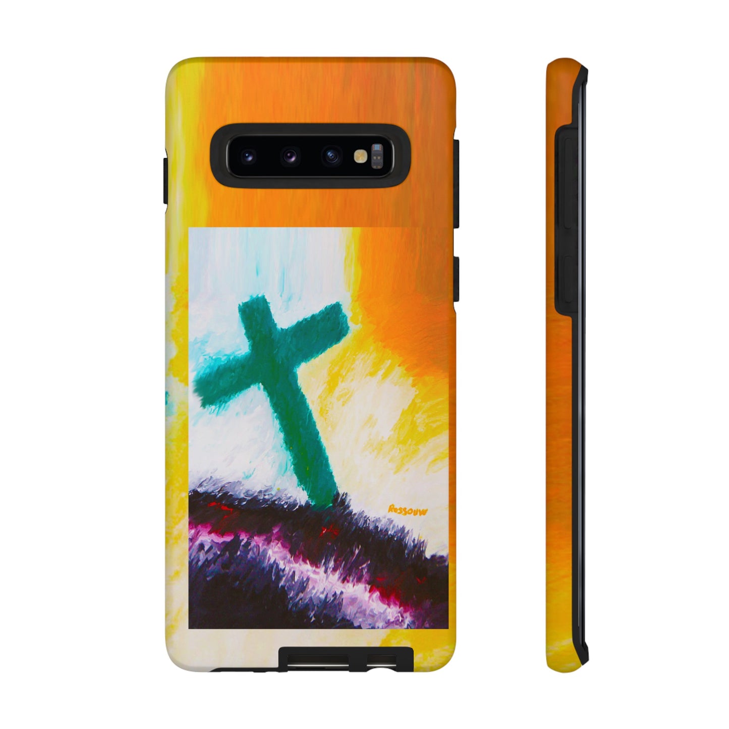 "Sunrise - Divine Cross Protective Phone Case"