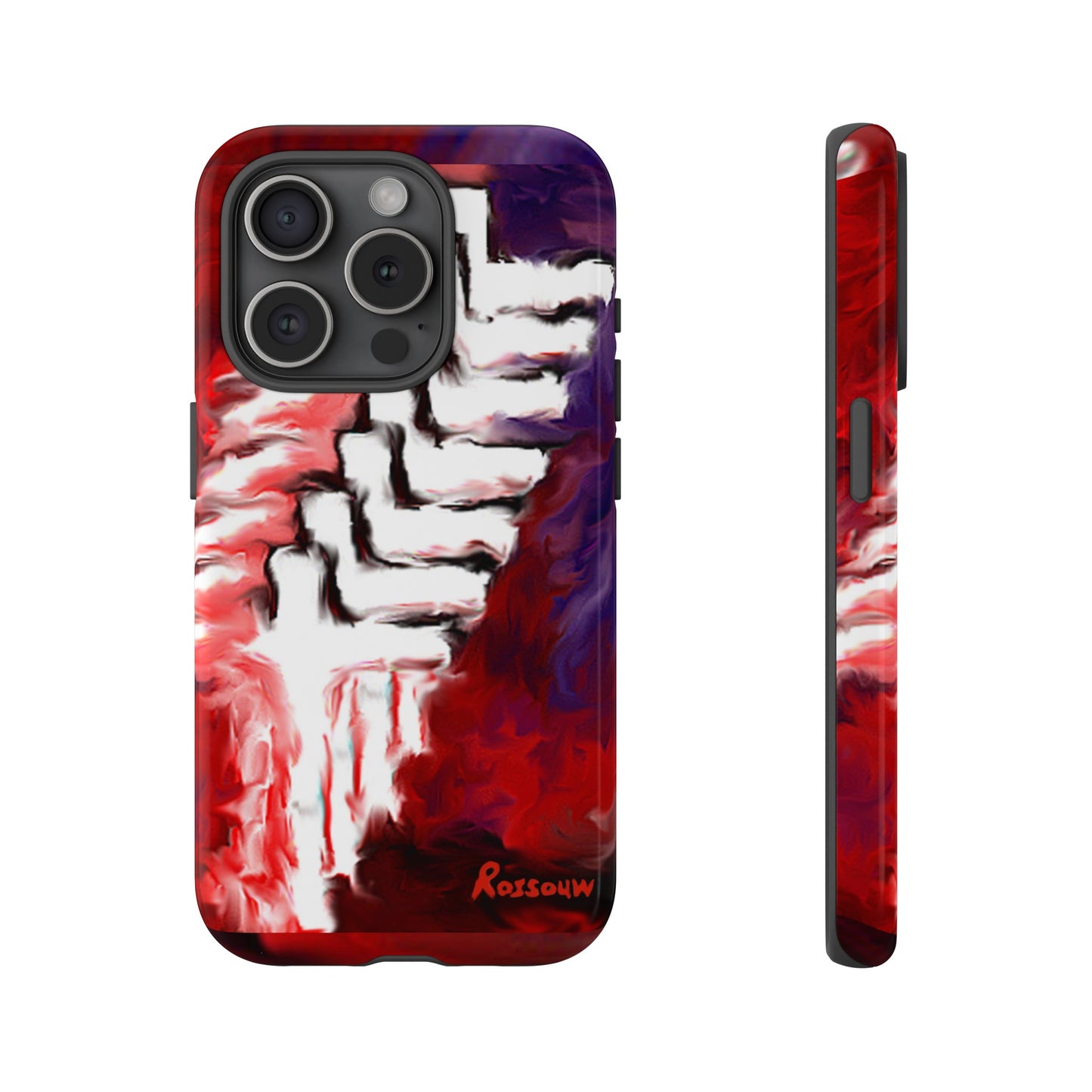 "Beyond The Shadows - Cross Phone Case With Dual Layer Protection"