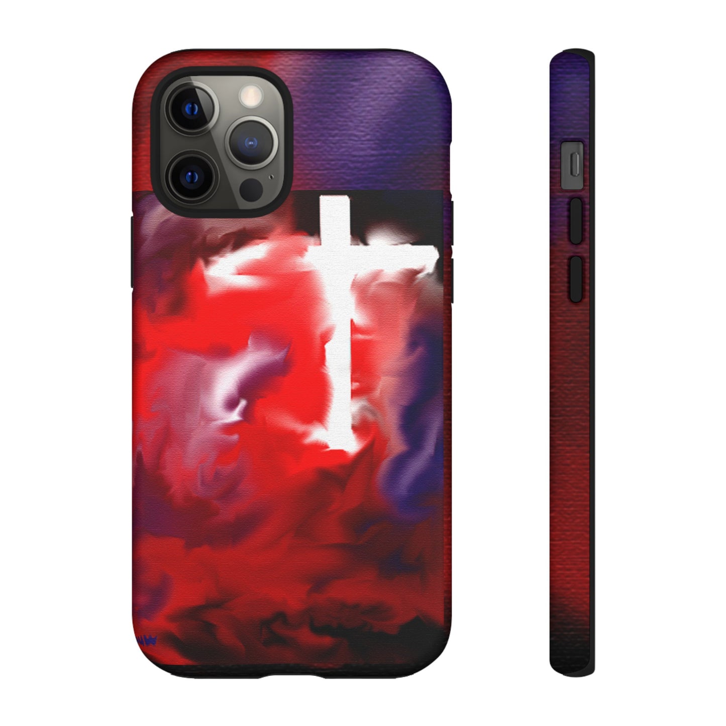 "Above The Light - Cross Art Protective Phone Case"