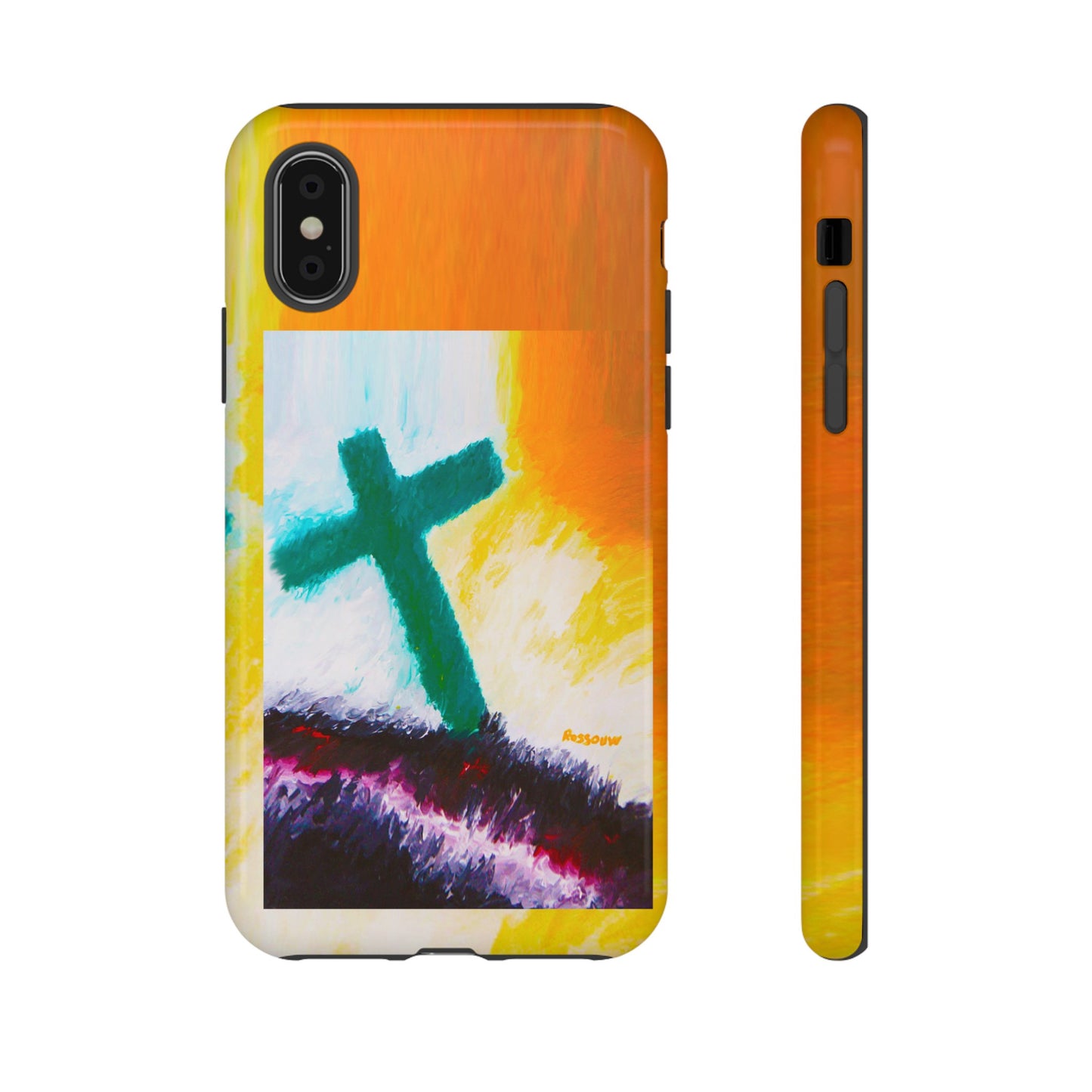 "Sunrise - Divine Cross Protective Phone Case"