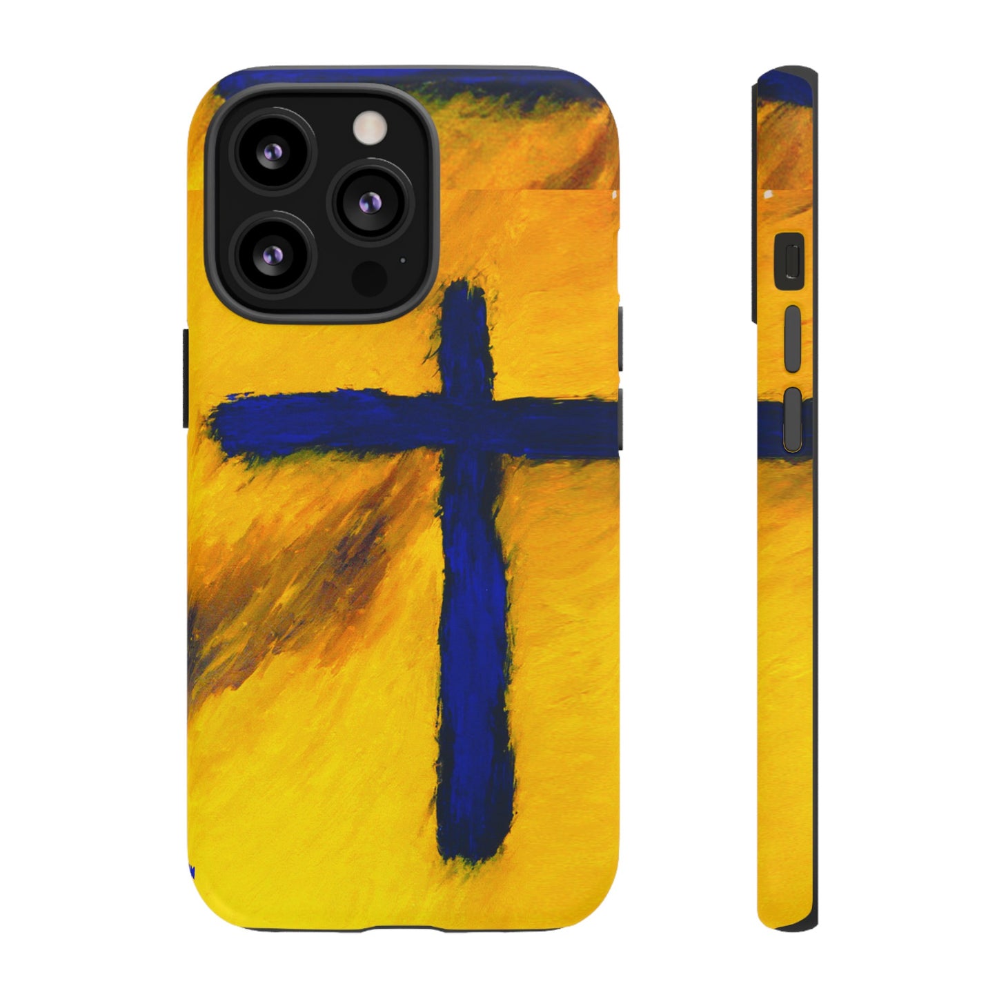 "Blue Falcon - Divine Cross Protective Phone Case"