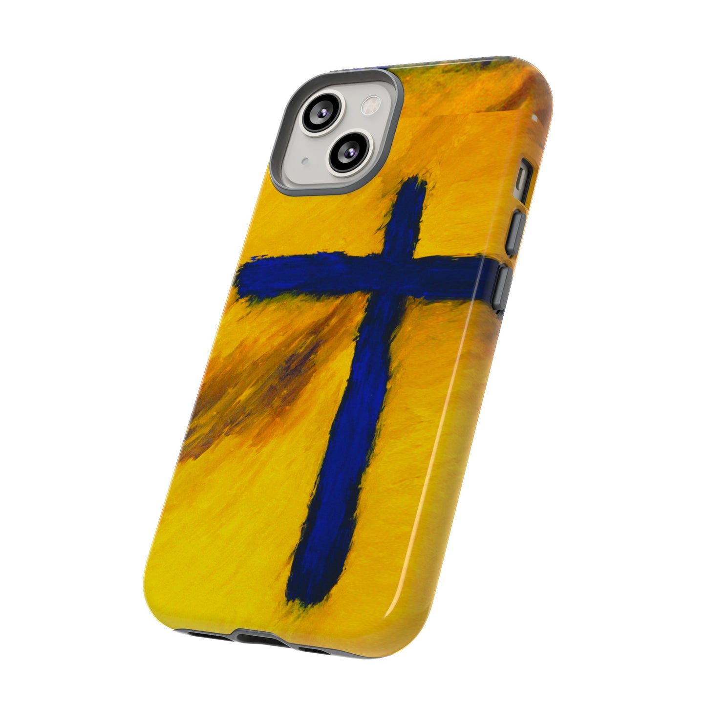 "Blue Falcon - Divine Cross Protective Phone Case"