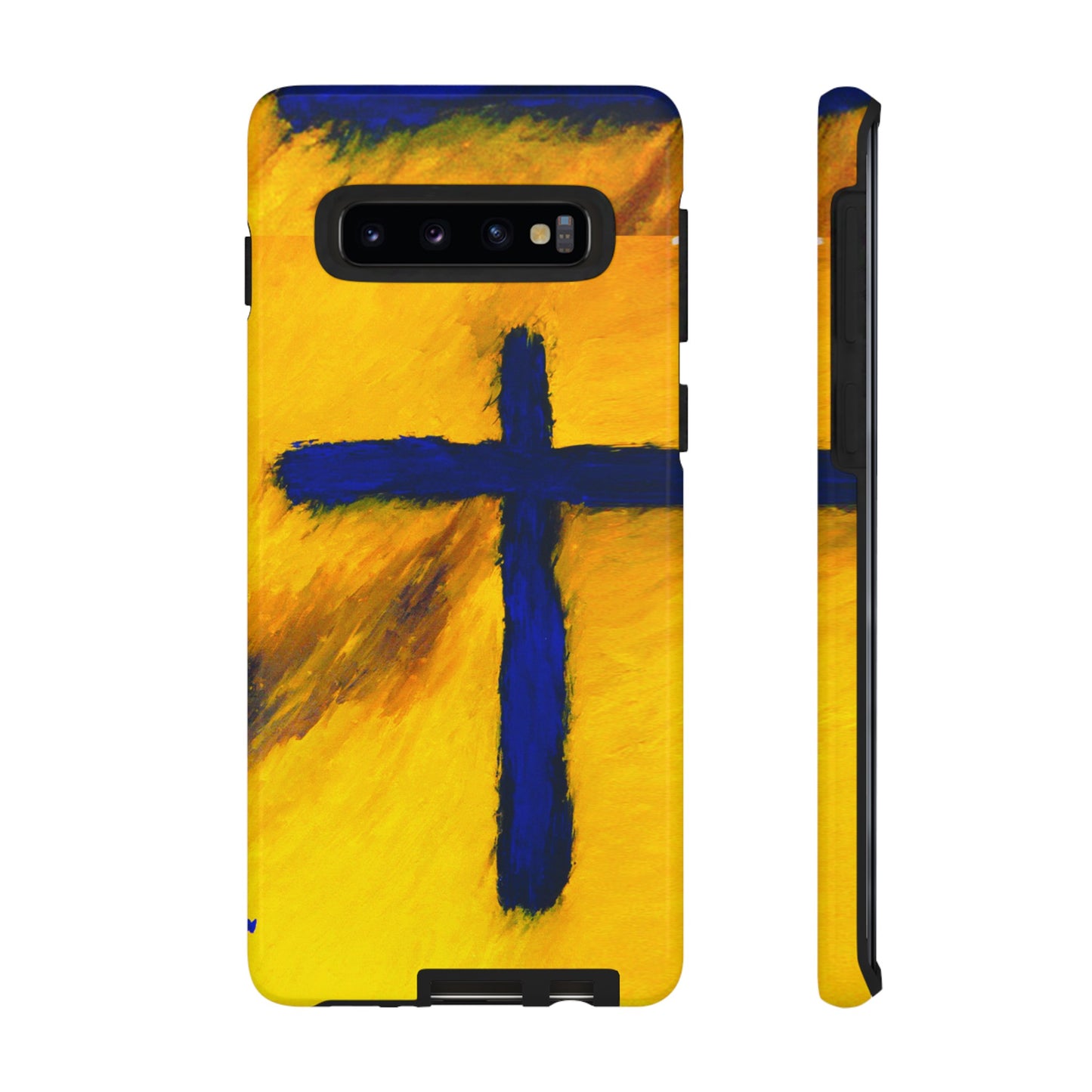 "Blue Falcon - Divine Cross Protective Phone Case"