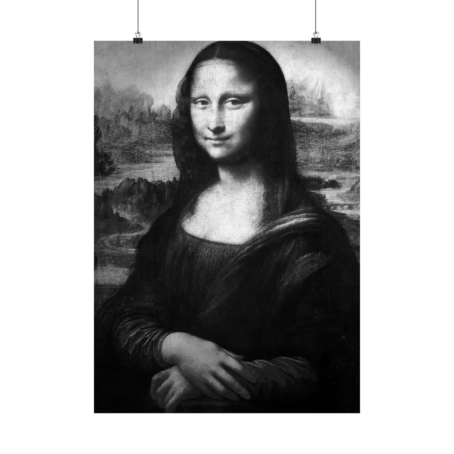 Reimagined Mona Lisa: Premium Matte Vertical Poster on Museum-Grade Paper