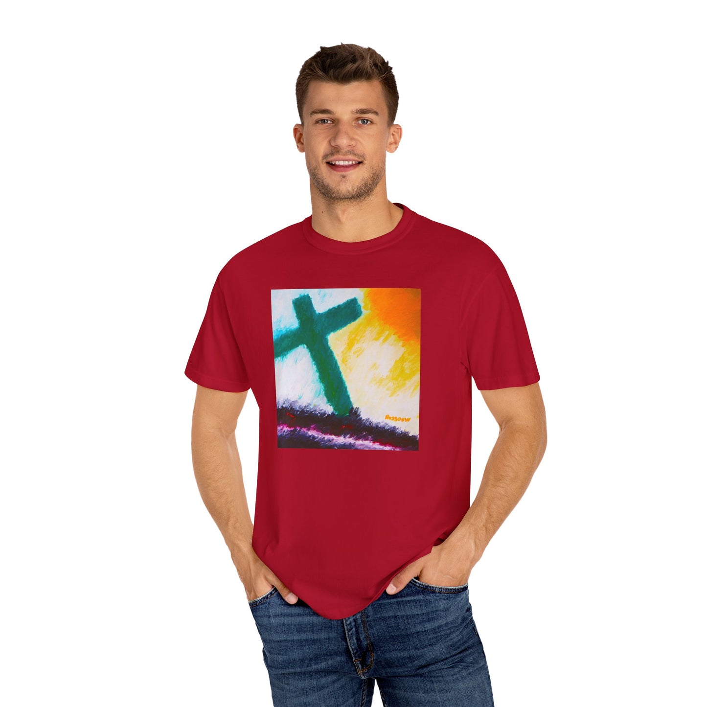 “Sunrise - Spiritual Art Unisex Dyed T-Shirt – Comfort Colors 1717"