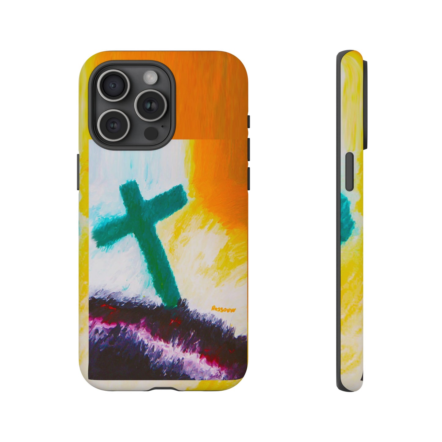 "Sunrise - Divine Cross Protective Phone Case"