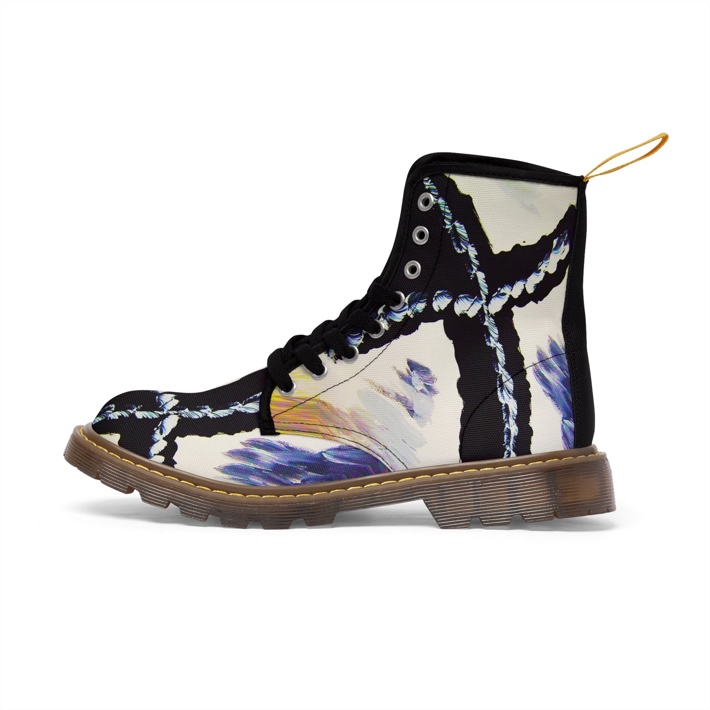 Women's Canvas Boots | Cross Design by Rossouw - Unique Shoes