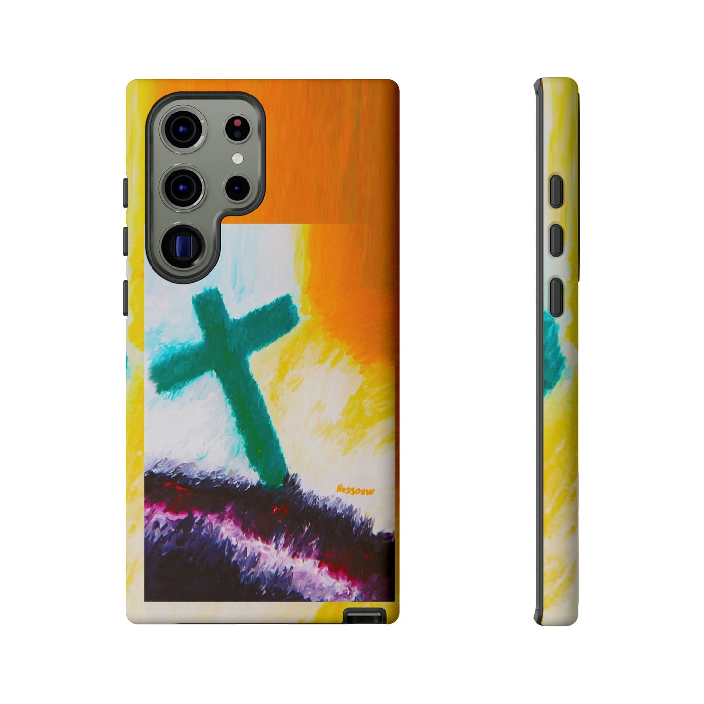 "Sunrise - Divine Cross Protective Phone Case"