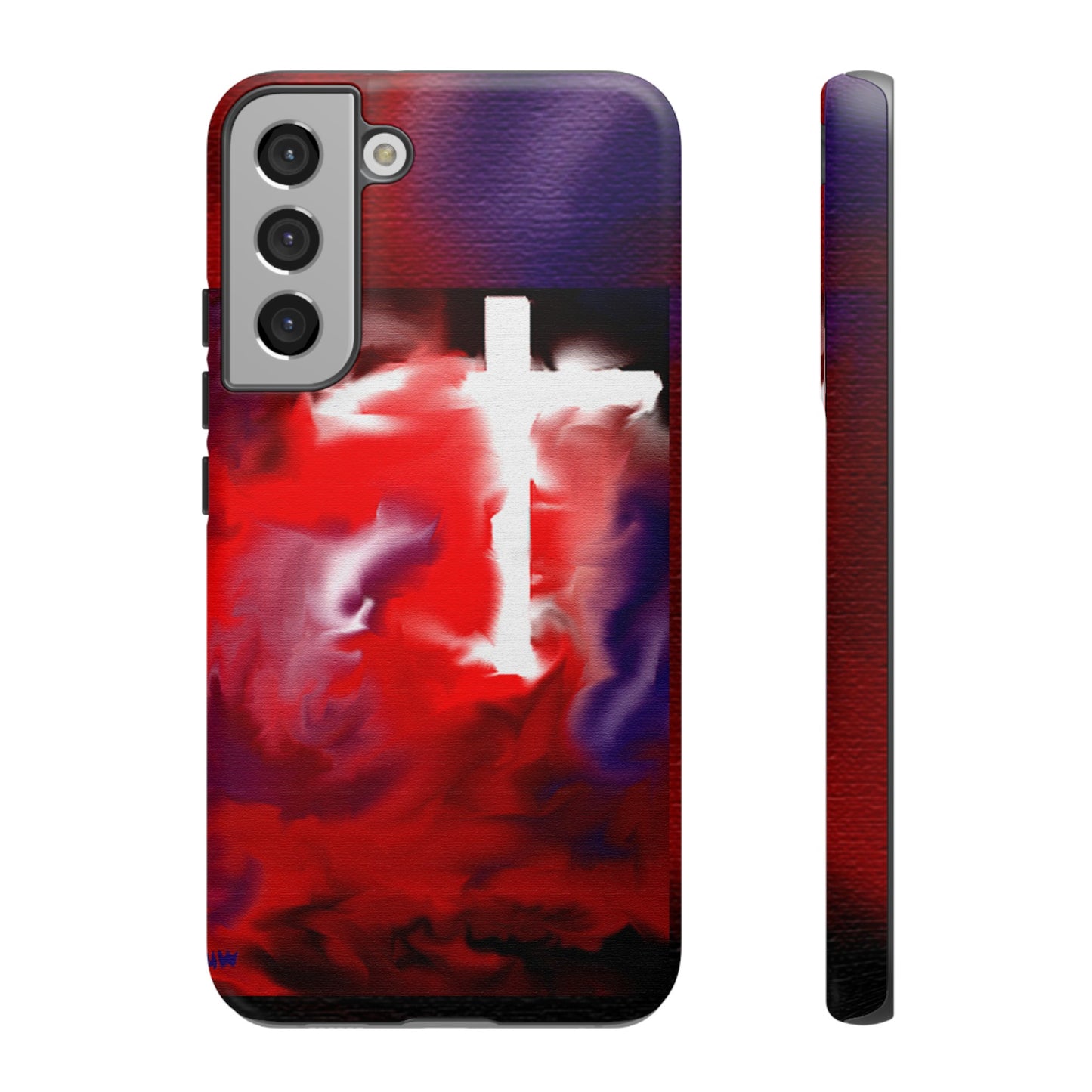 "Above The Light - Cross Art Protective Phone Case"