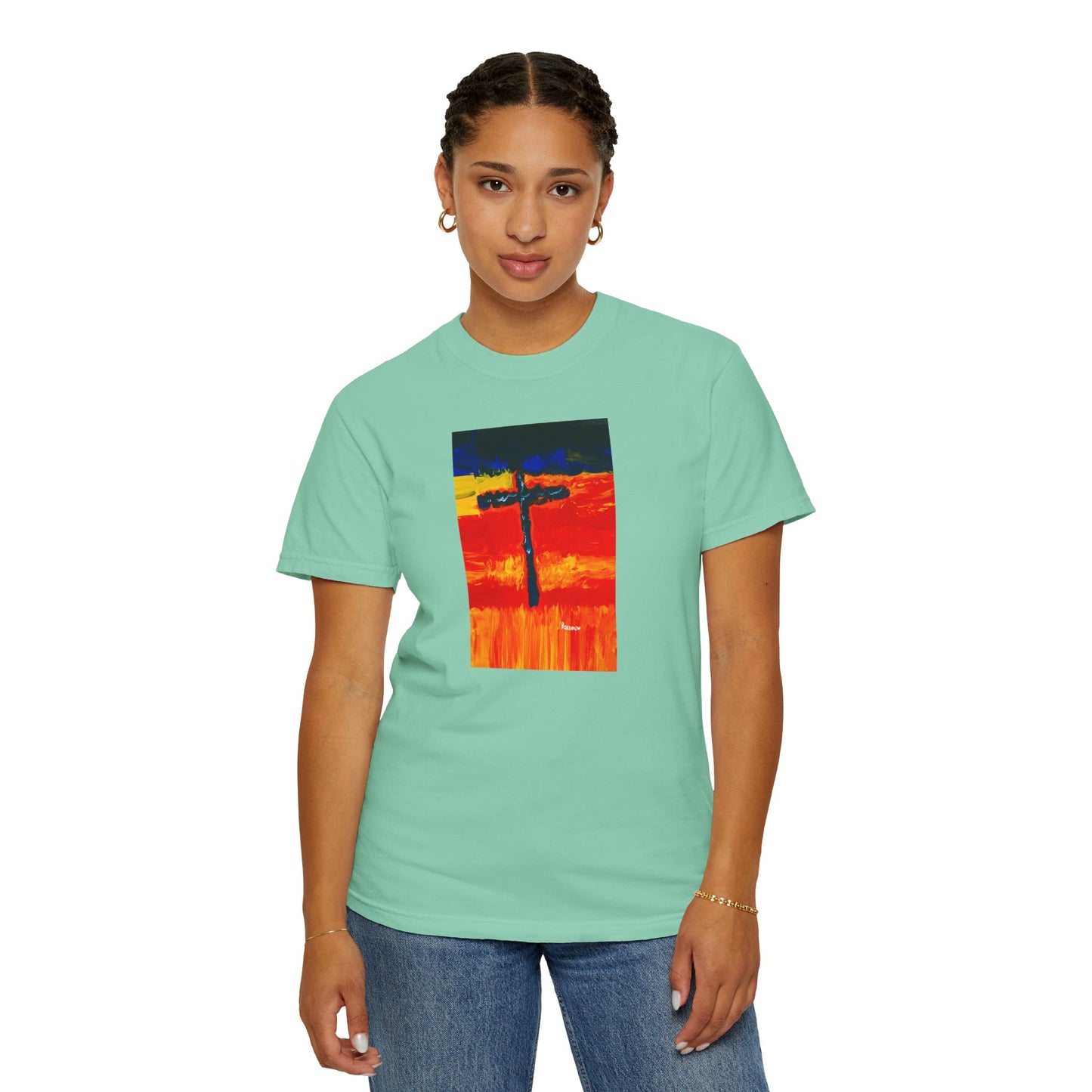 “Rainbow Warrior - Spiritual Art Unisex Dyed T-Shirt – Comfort Colors 1717"