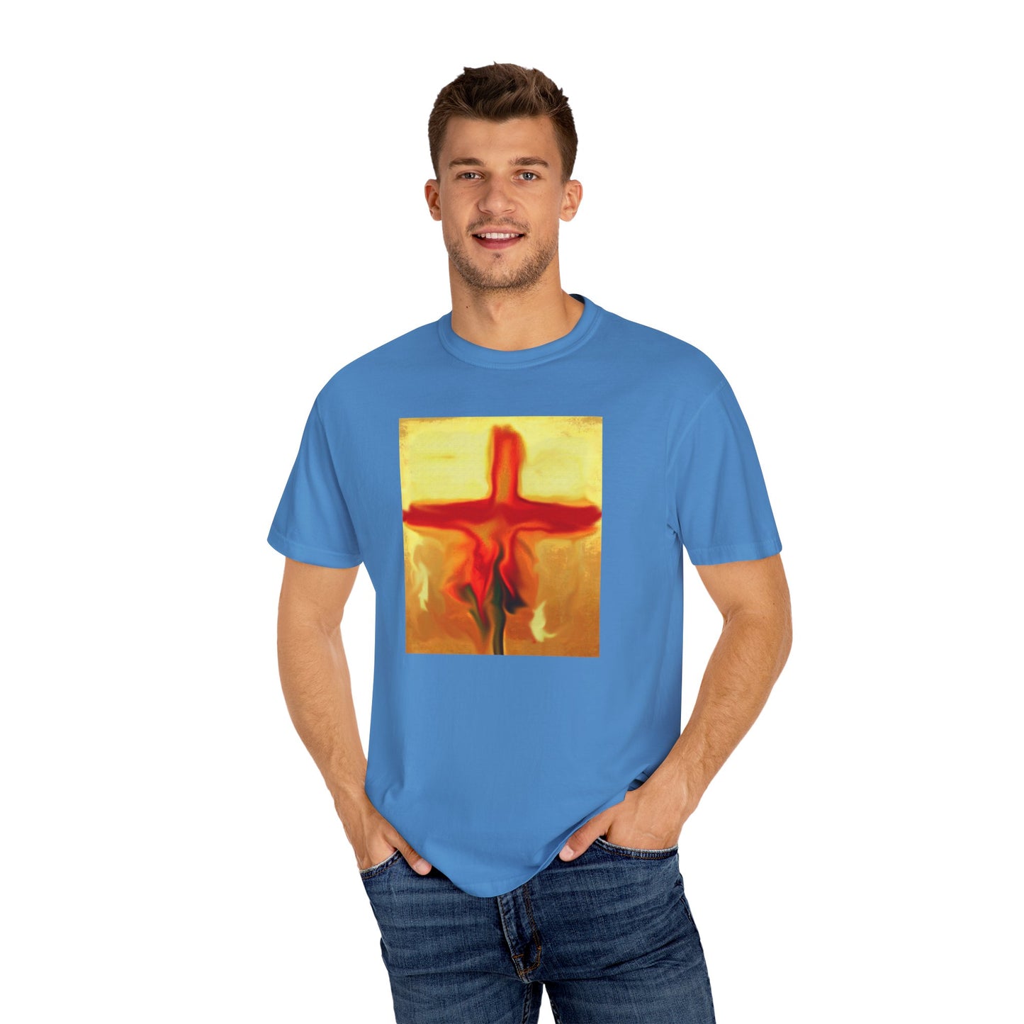 “Rose Petals - Spiritual Art Unisex Dyed T-Shirt – Comfort Colors 1717"