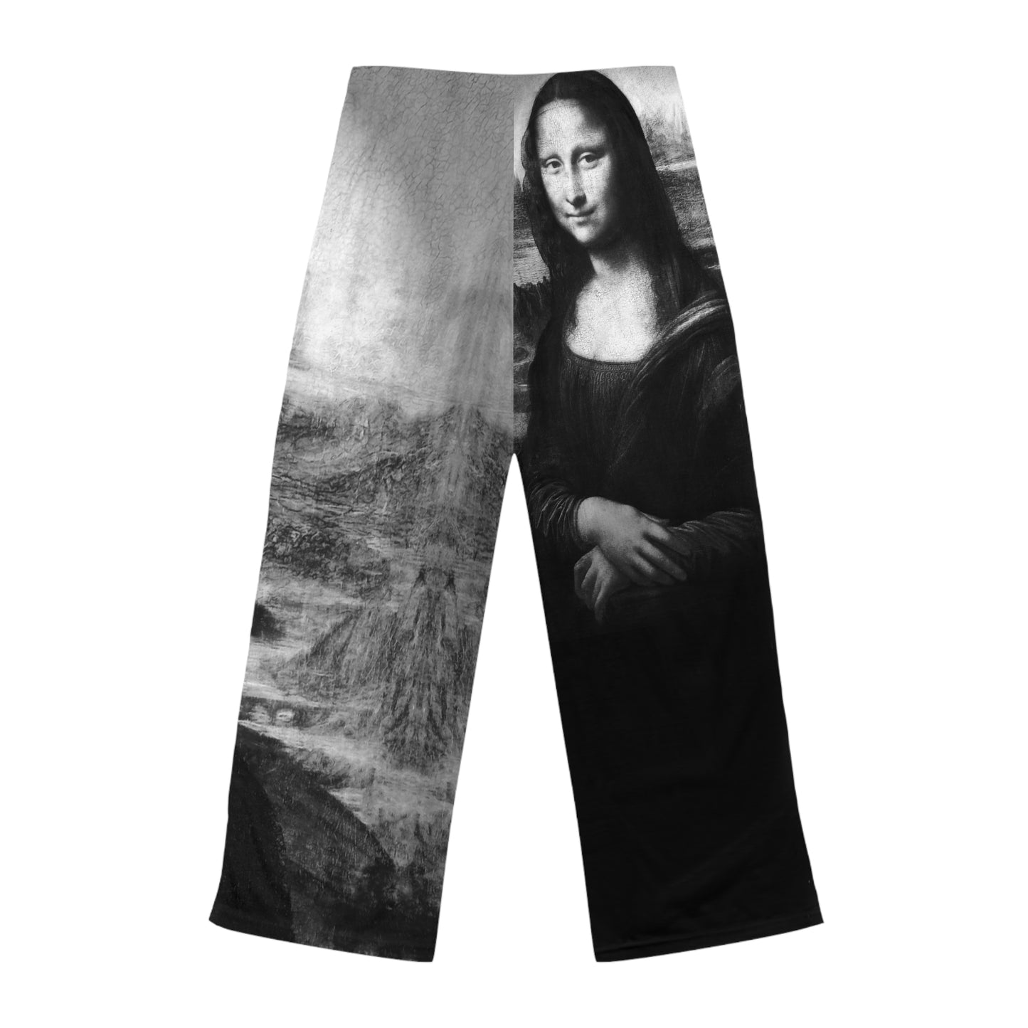 Mona Lisa Pajama Pants: Luxurious Elegance Meets Iconic Artistry