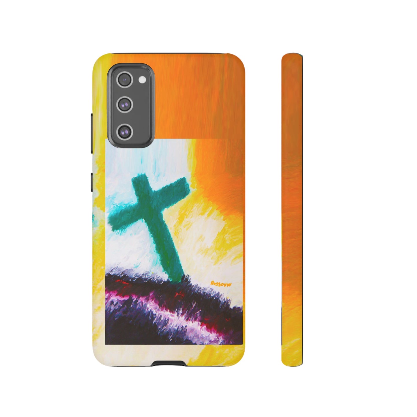 "Sunrise - Divine Cross Protective Phone Case"