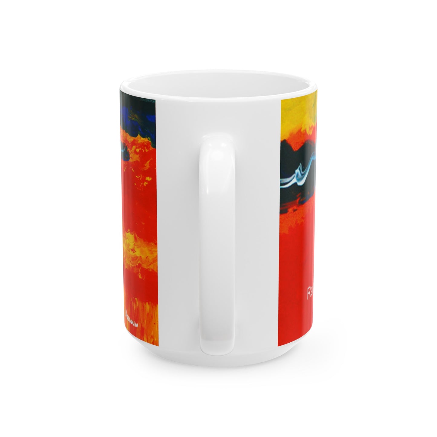 Rainbow Warrior - Inspirational Cross Art Ceramic Mugs – Start Your Day Right