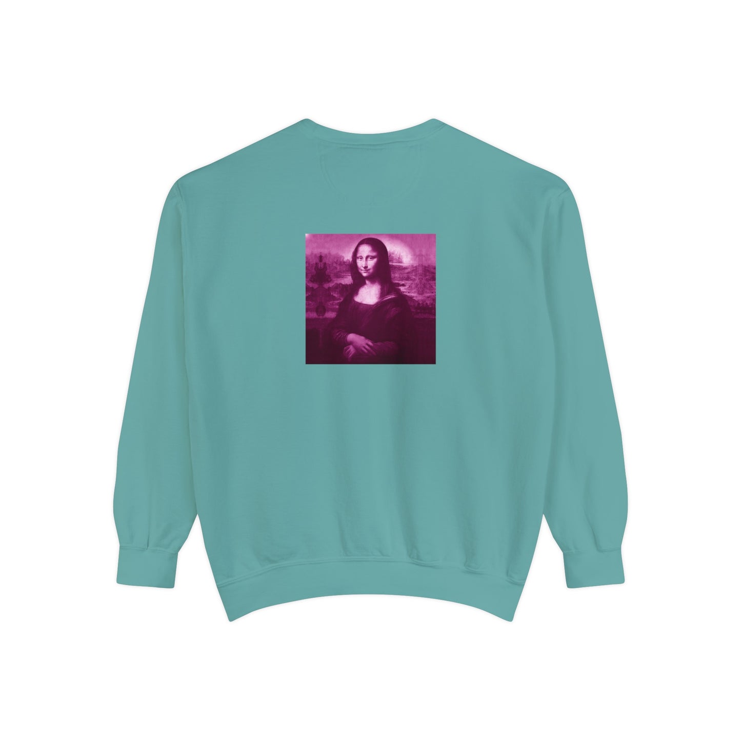 Mona Lisa (Pink): Luxurious Unisex Garment-Dyed Sweatshirt