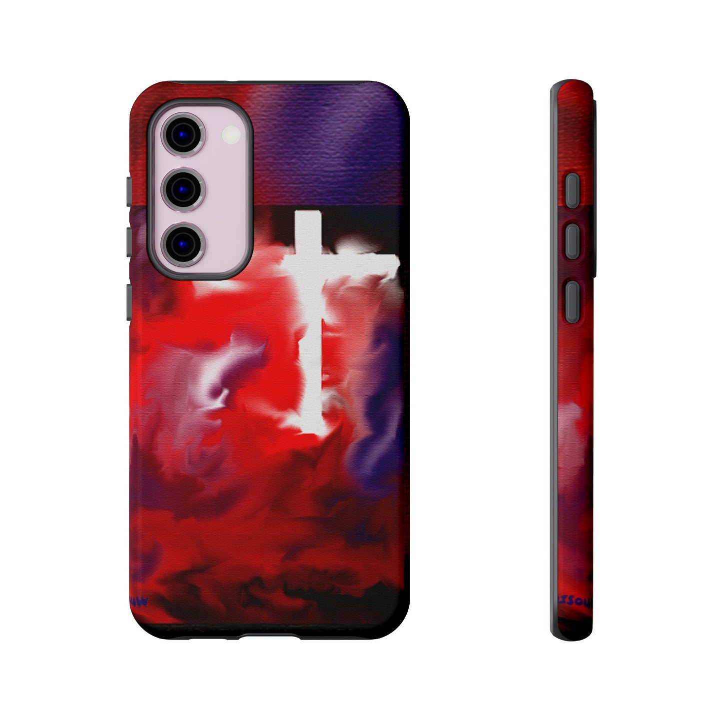 "Above The Light - Cross Art Protective Phone Case"