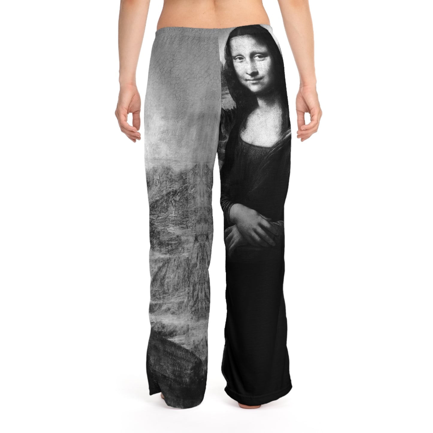 Mona Lisa Pajama Pants: Luxurious Elegance Meets Iconic Artistry