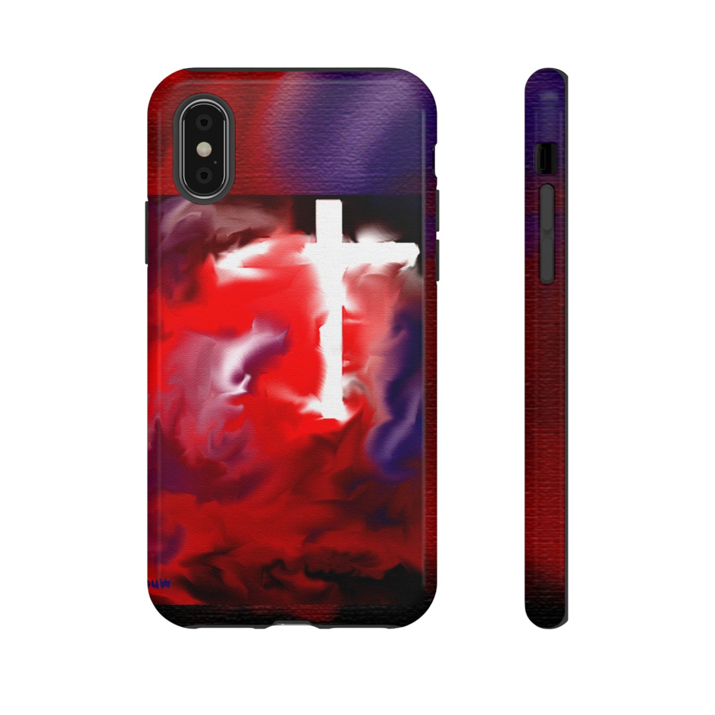 "Above The Light - Cross Art Protective Phone Case"