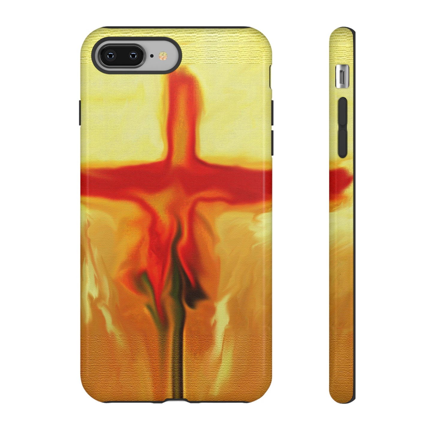 "Rose Petals - Inspirational Cross Phone Case With Dual Layer Protection"