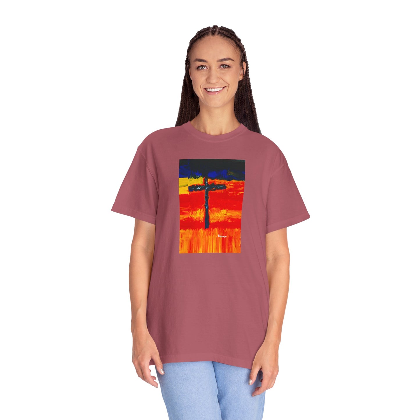 “Rainbow Warrior - Spiritual Art Unisex Dyed T-Shirt – Comfort Colors 1717"