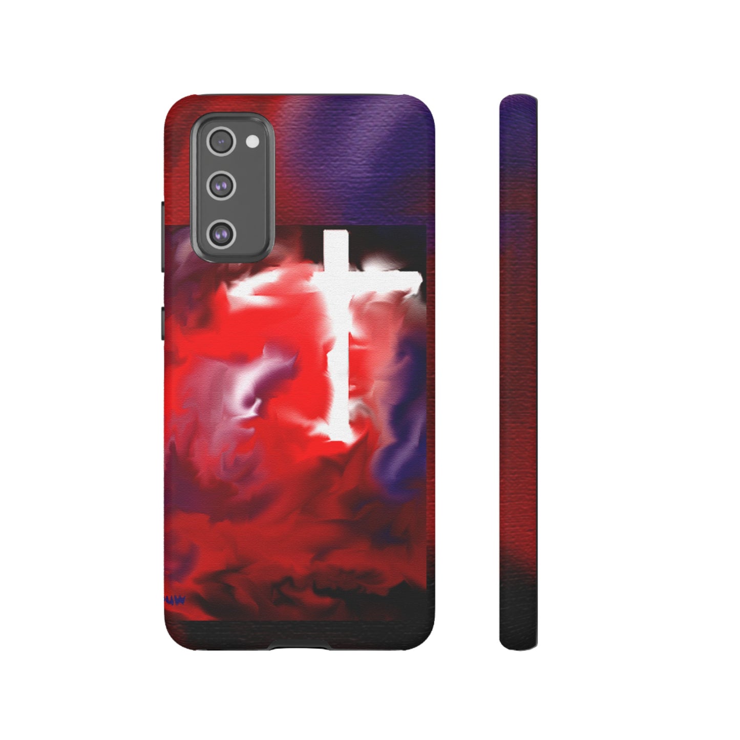 "Above The Light - Cross Art Protective Phone Case"